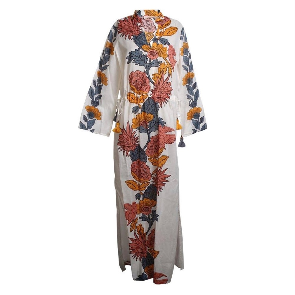 [NWT] Tory Burch Caftan in Orange Wonderland